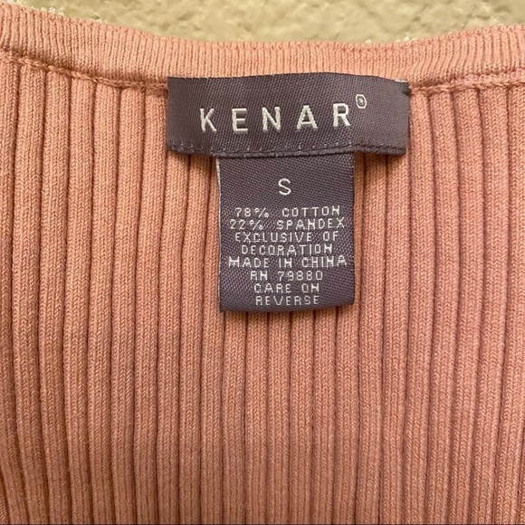 NWT~KENAR Women Light Pink Lace Tank Top Size Small - Picture 5 of 6